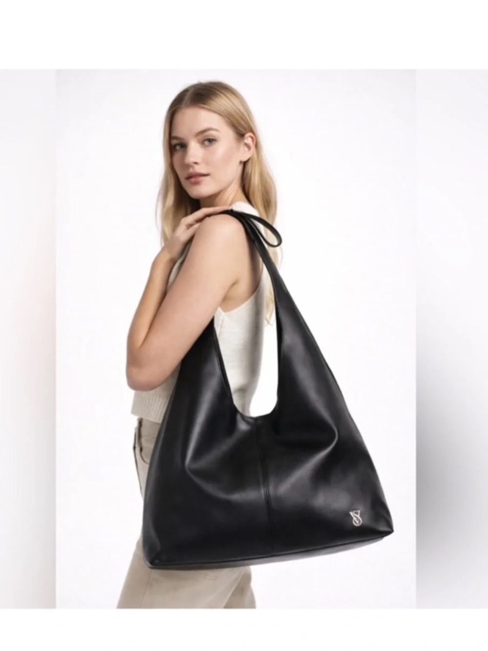 Victoria Secret  Leather Hobo Shoulder Bag
